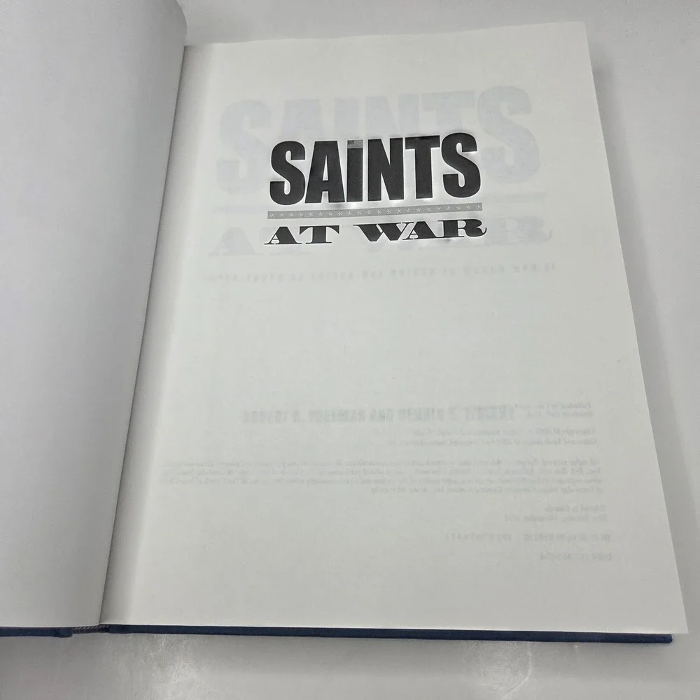 Covenant Saints at War WWII LDS History Hardcover Freeman Wright 2001 Blue
